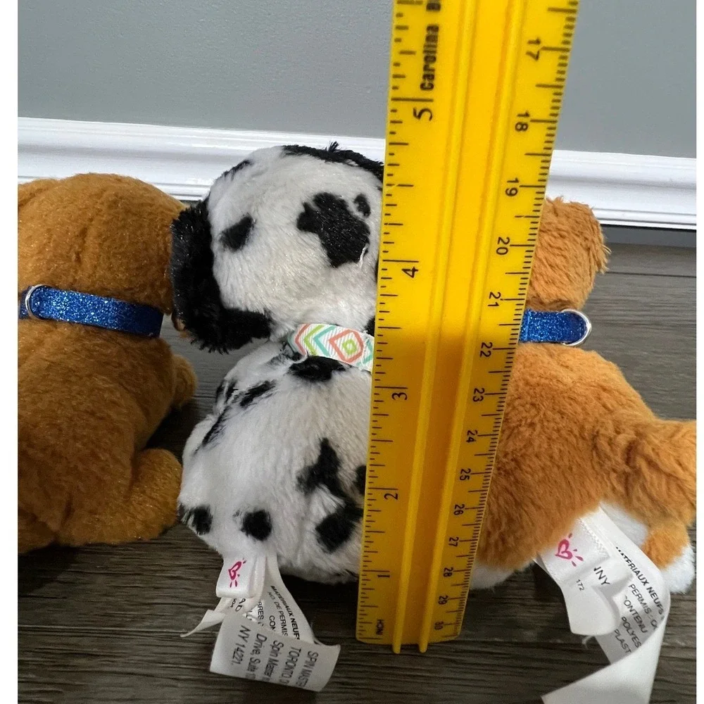 Justice Louie, Maddie, & Wynny Puppy Plush Lot of‎ 3